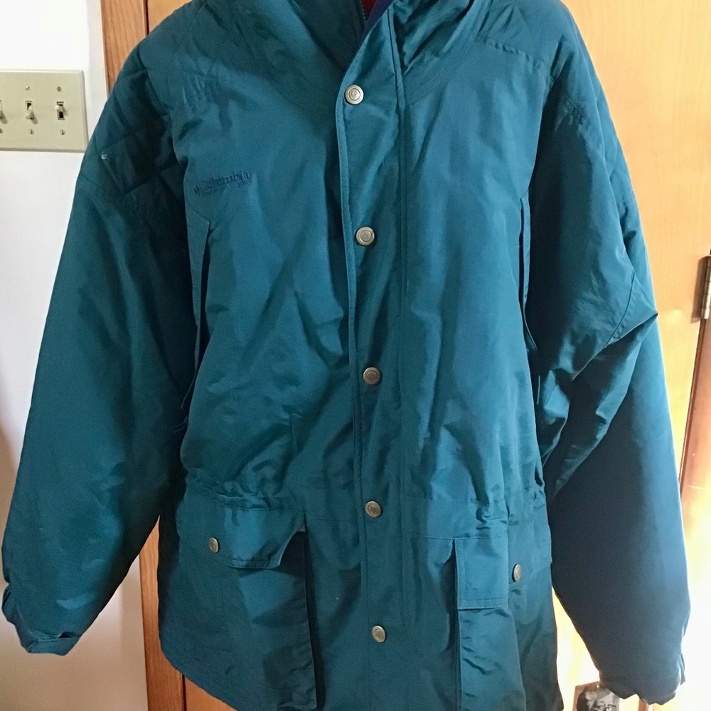 Mens NWT XL evergreen Columbia insulated hooded winter parka